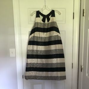 NWT Striped Sequin cocktail dress. Never worn. Smoke free home.
